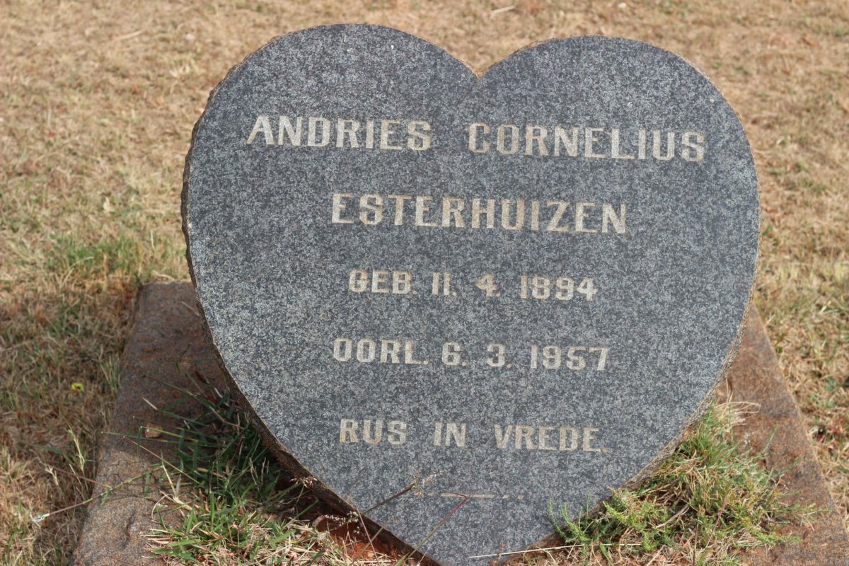 ESTERHUIZEN Andries Cornelius 1894-1957