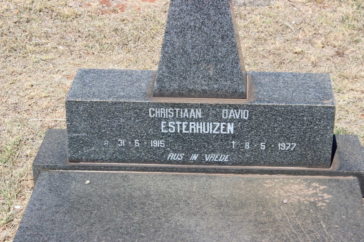ESTERHUIZEN Christiaan David 1915-1977