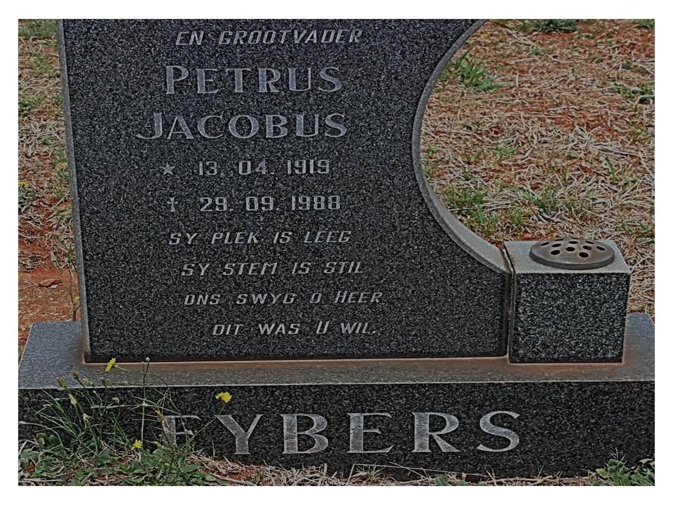 EYBERS Petrus Jacobus 1919-1988