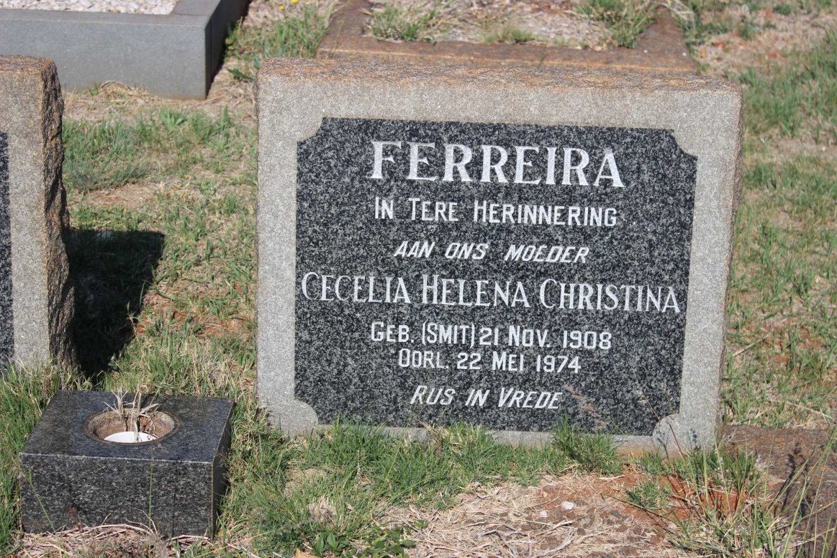 FERREIRA Hendrik Pieter 1905-1962 &amp; Cecelia Helena Christina SMIT 1908-1974 _2