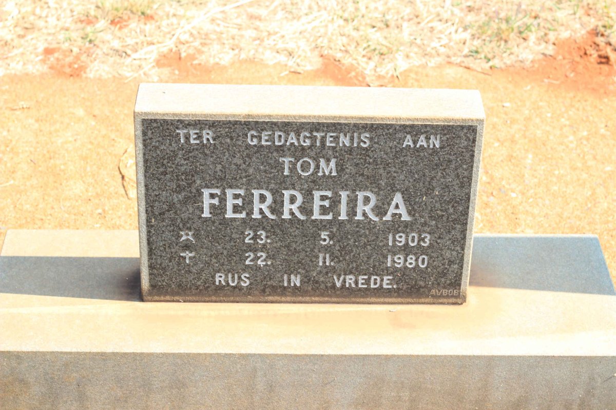 FERREIRA Tom 1903-1980