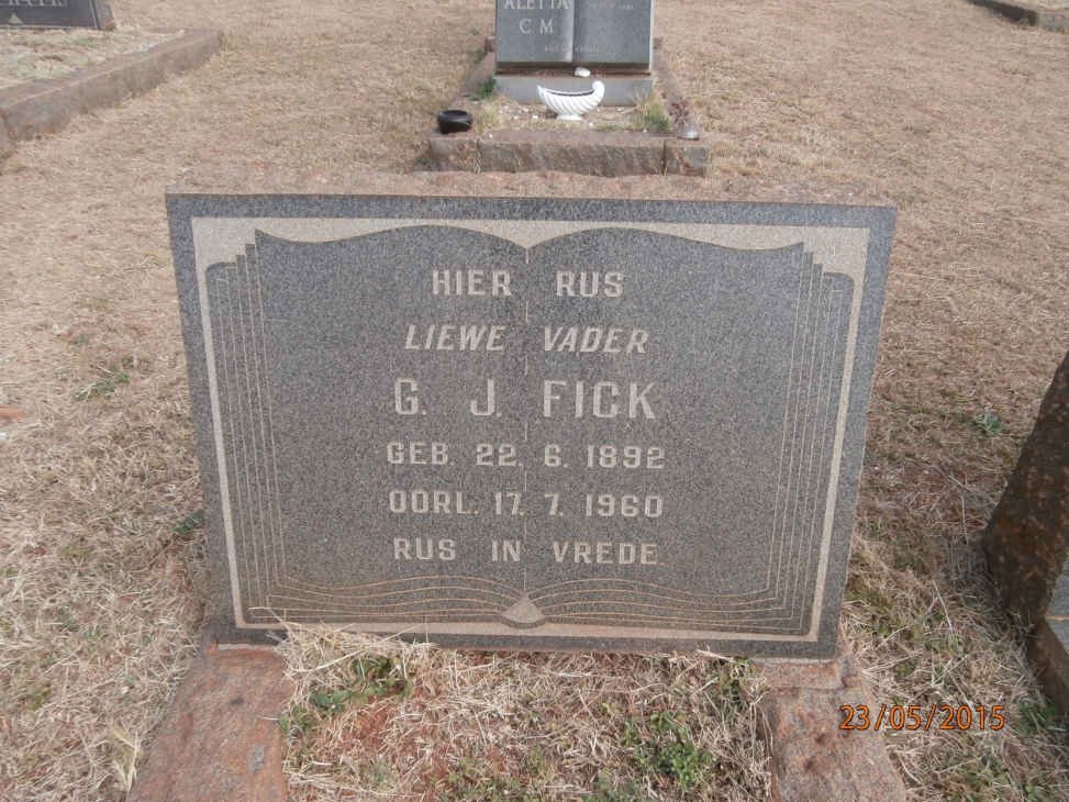 FICK G.J. 1892-1960