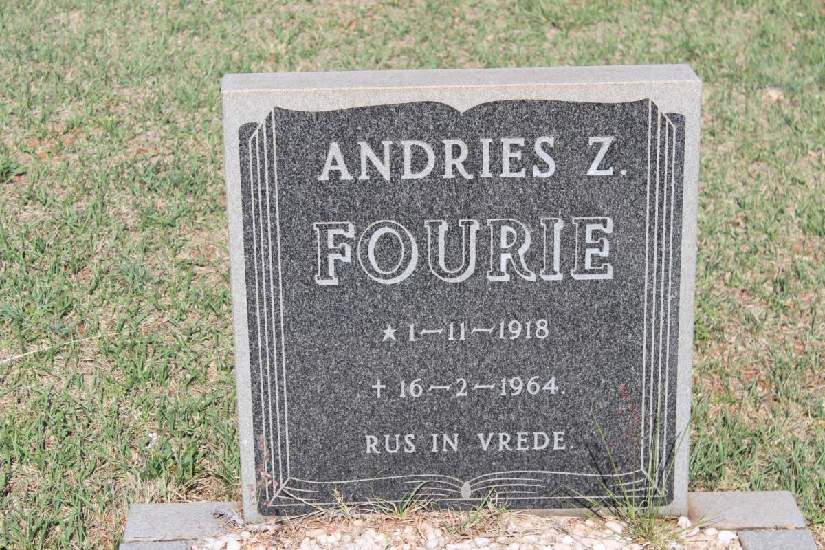 FOURIE Andries Z. 1918-1964