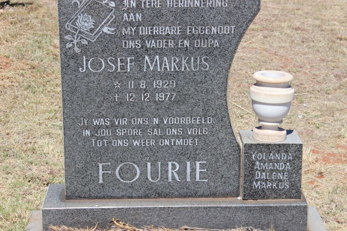 FOURIE Josef Markus 1929-1977