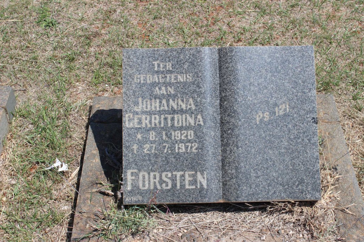 FORSTEN Johanna Gerritdina 1920-1972