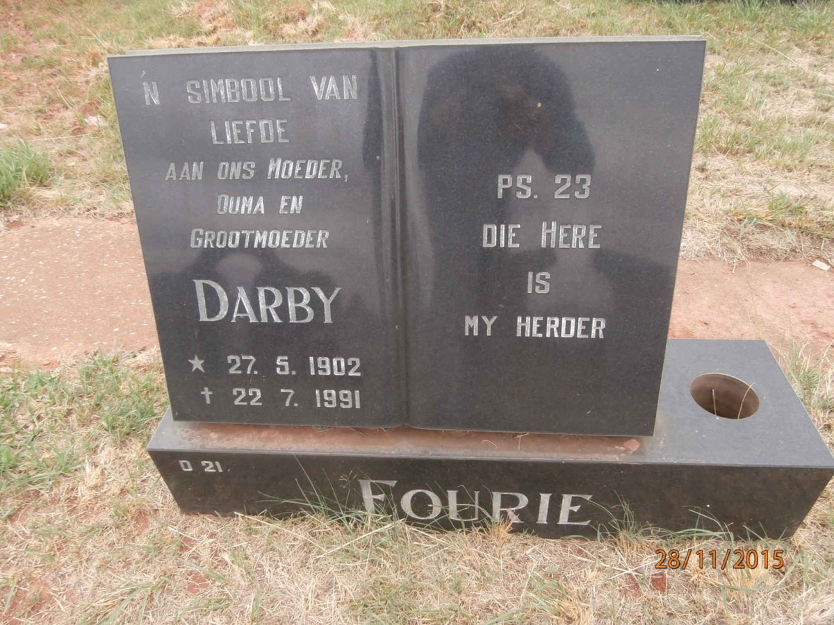 FOURIE Darby 1902-1991
