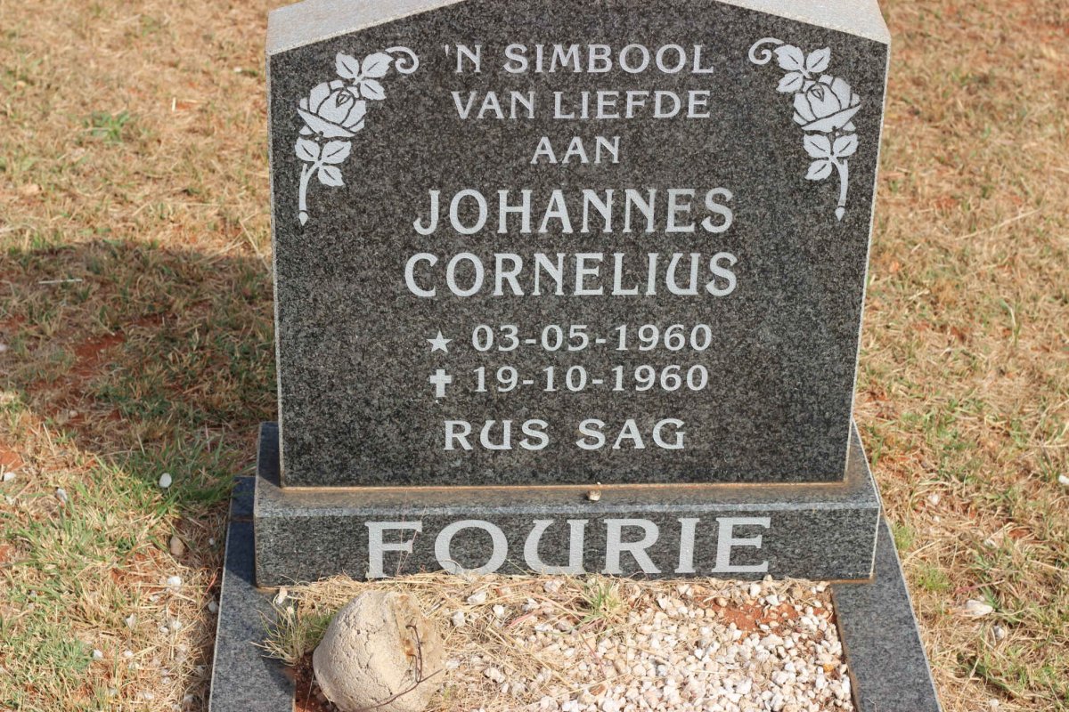 FOURIE Johannes Cornelius 1960-1960