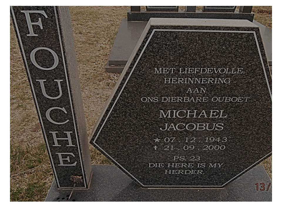 FOUCHE Michael Jacobus 1943-2000