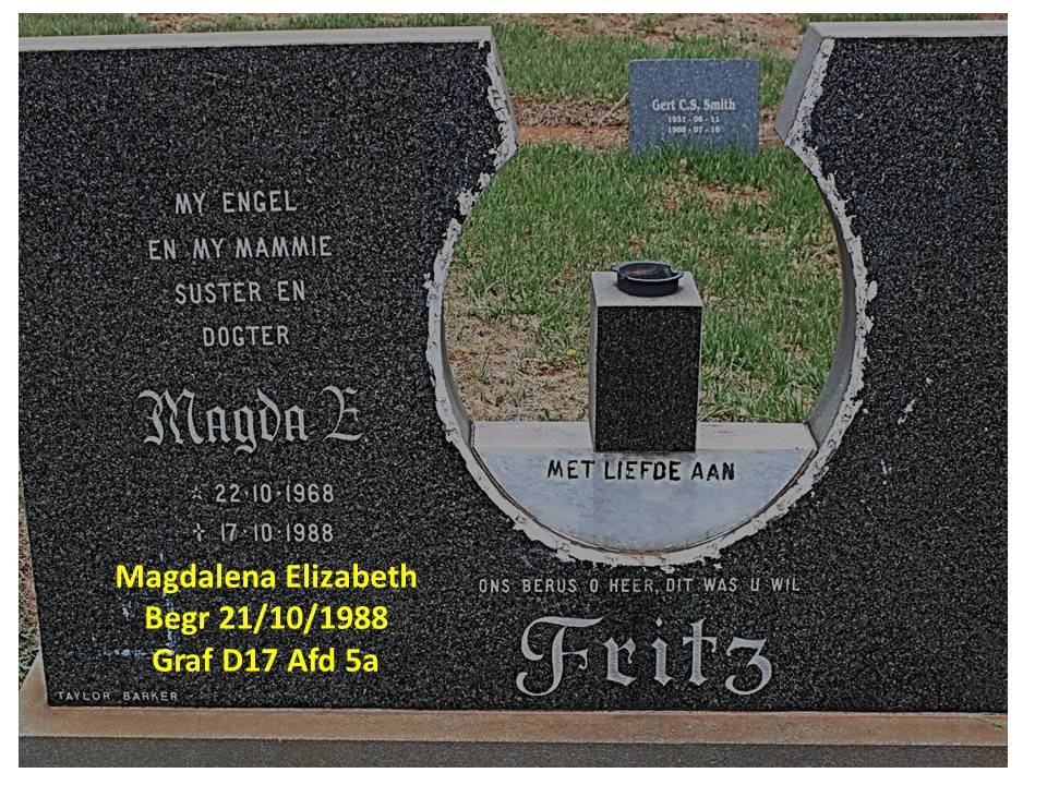FRITZ Magda E. 1968-1988