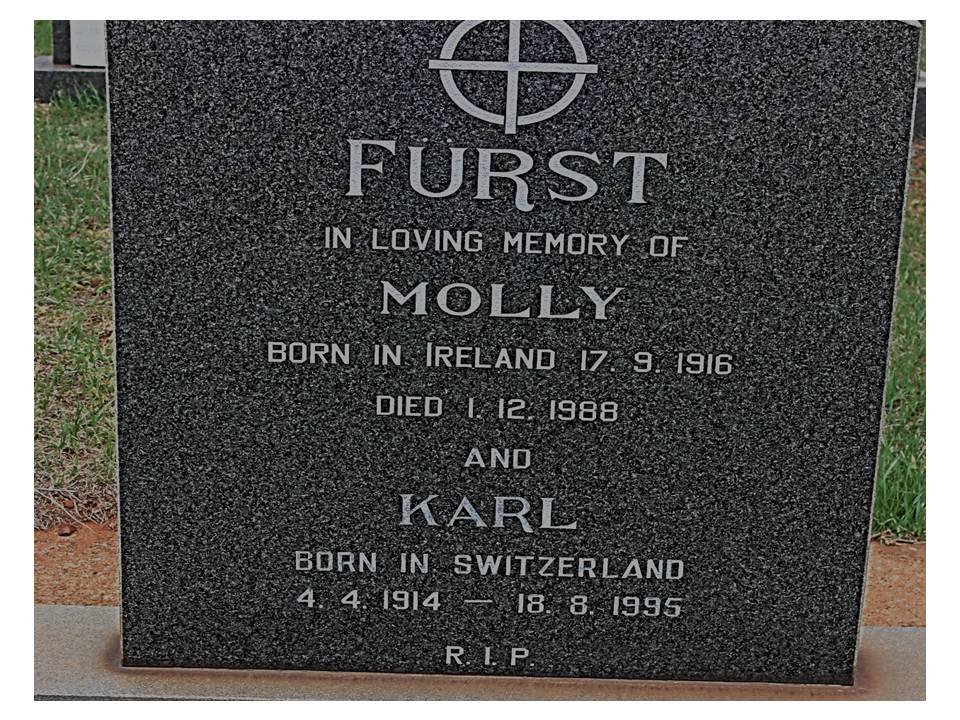 FURST Karl 1914-1995 &amp; Molly 1916-1988