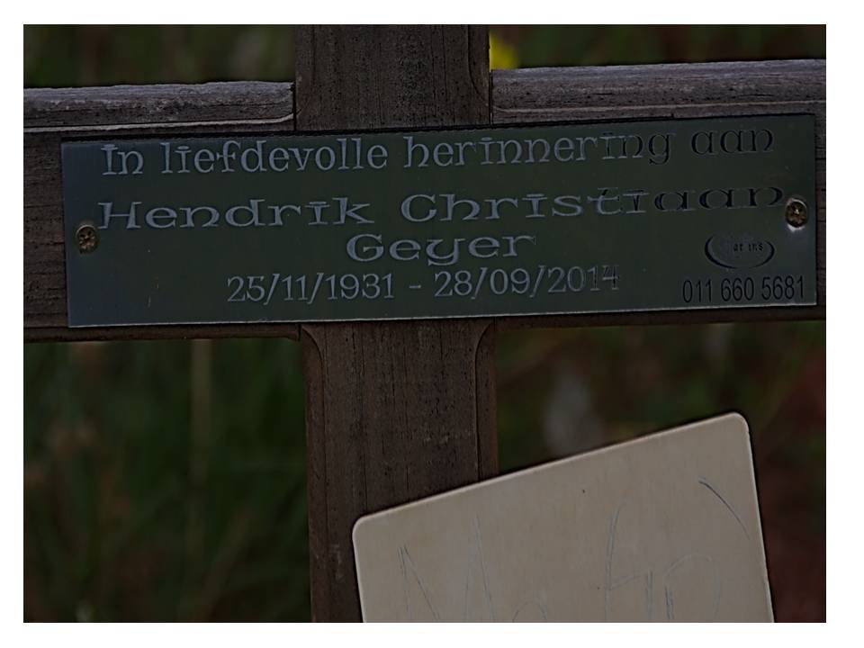 GEYER Hendrik Christiaan 1931-2014