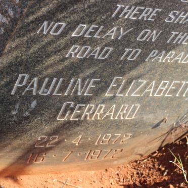 GERRARD Pauline Elizabeth 1972-1972