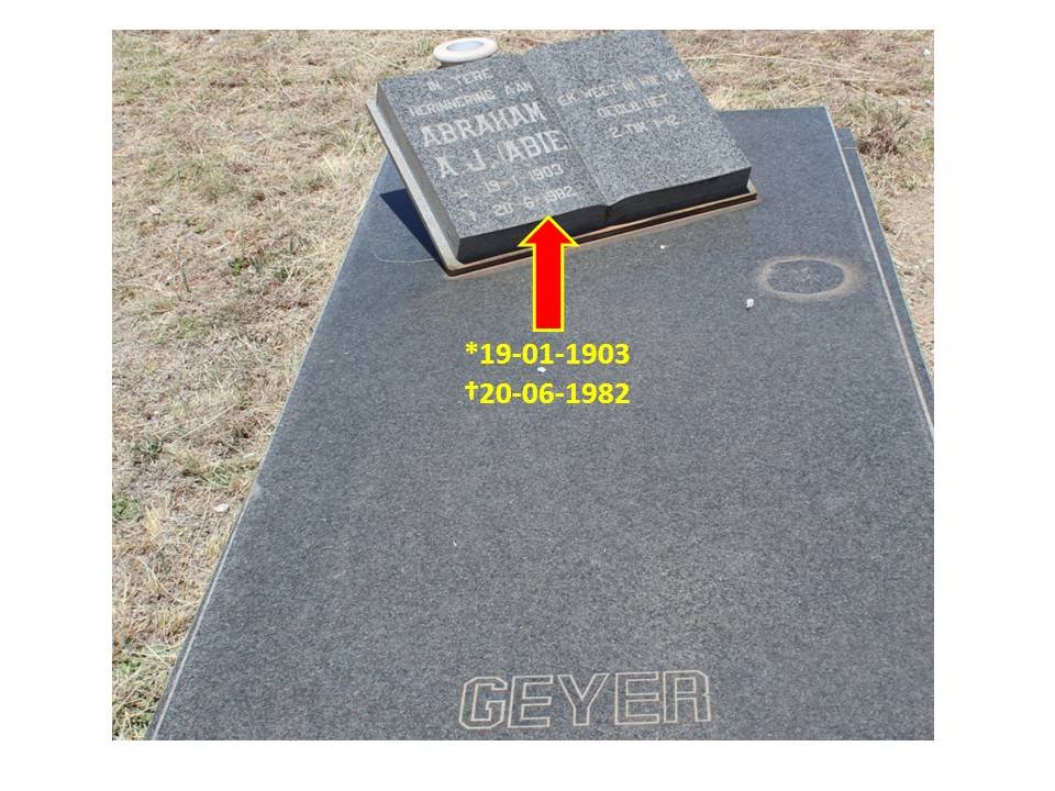 GEYER Abraham A.J. 1903-1982