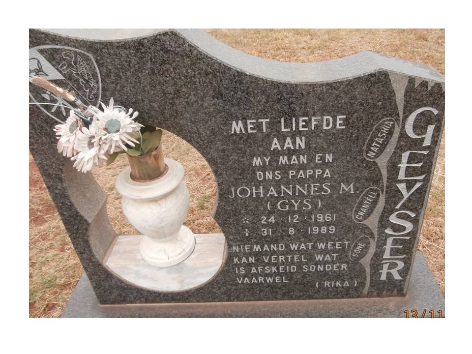 GEYSER Johannes M. 1961-1989