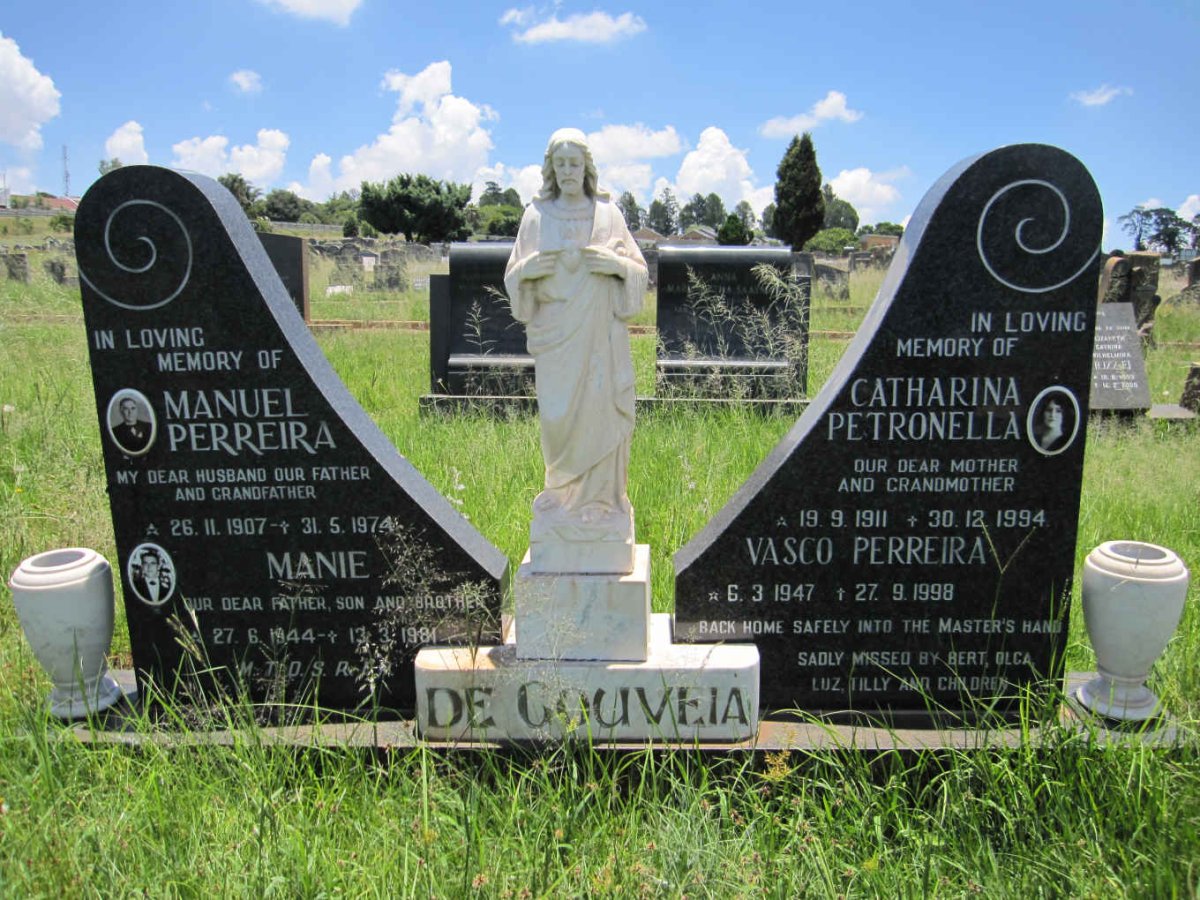 GOUVEIA Manuel Perreira, de 1907-1974 &amp; Catharina Petronella 1911-1994