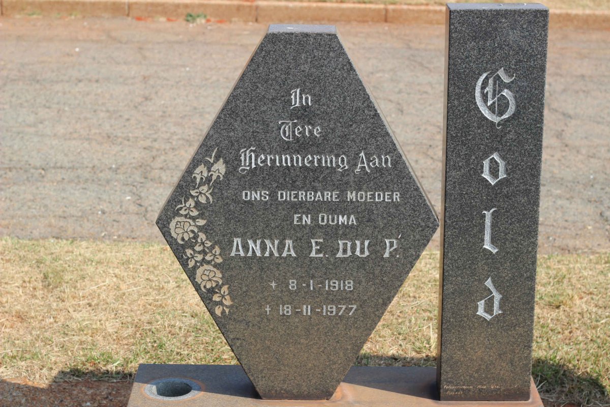 GOLD Anna E. du P. 1918-1977