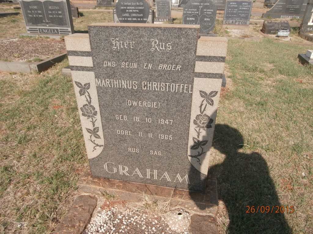 GRAHAM Marthinus Christoffel 1947-1965