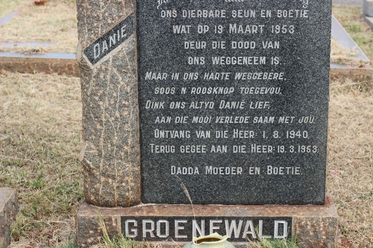 GROENEWALD Danie 1940-1953