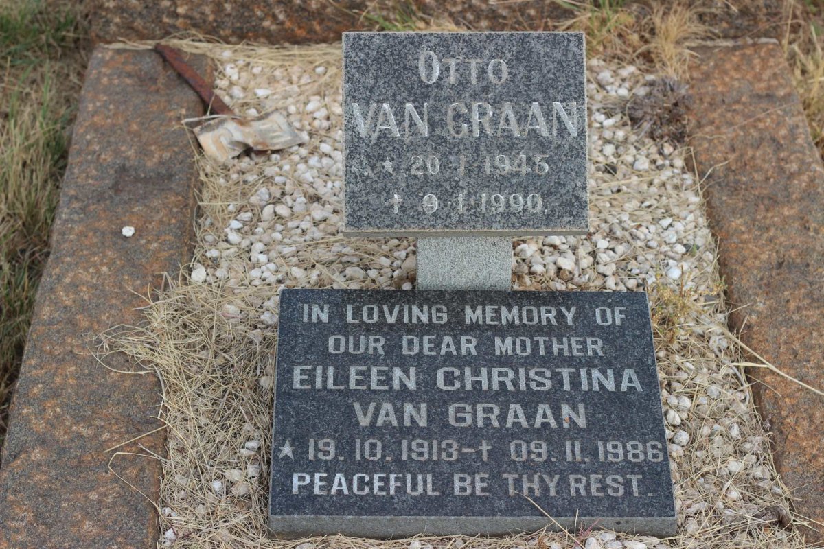 GRAAN Eileen Christina, van 1913-1986 :: VAN GRAAN Otto 1945-1990