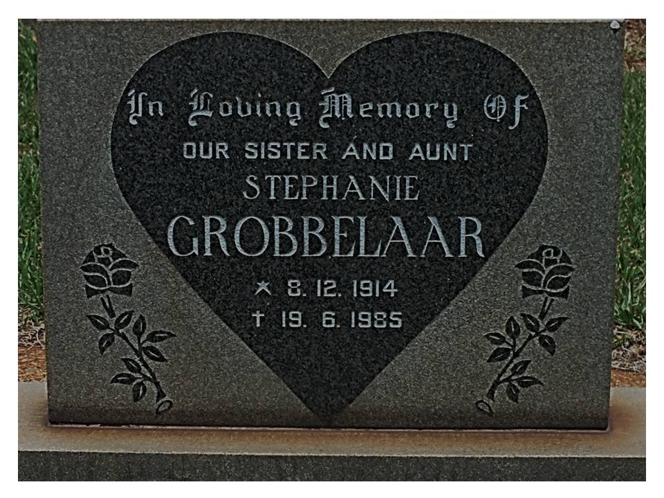 GROBBELAAR Stephanie 1914-1985