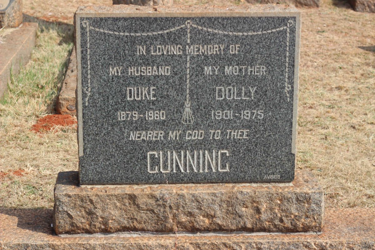 GUNNING Duke 1879-1960 &amp; Dolly 1901-1975