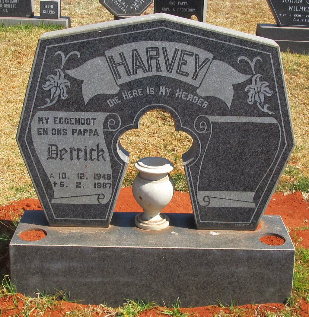 HARVEY Derrick 1948-1987