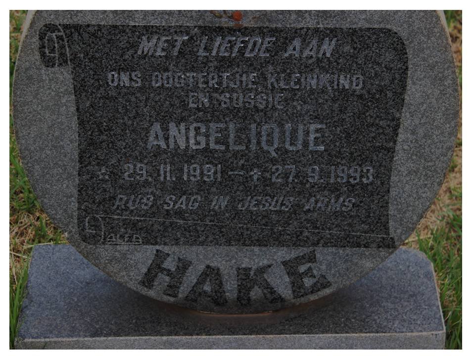 HAKE Angelique 1991-1993