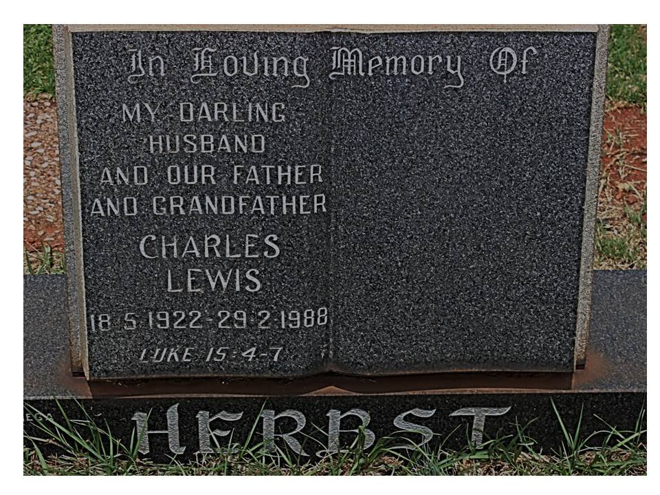 HERBST Charles Lewis 1922-1988
