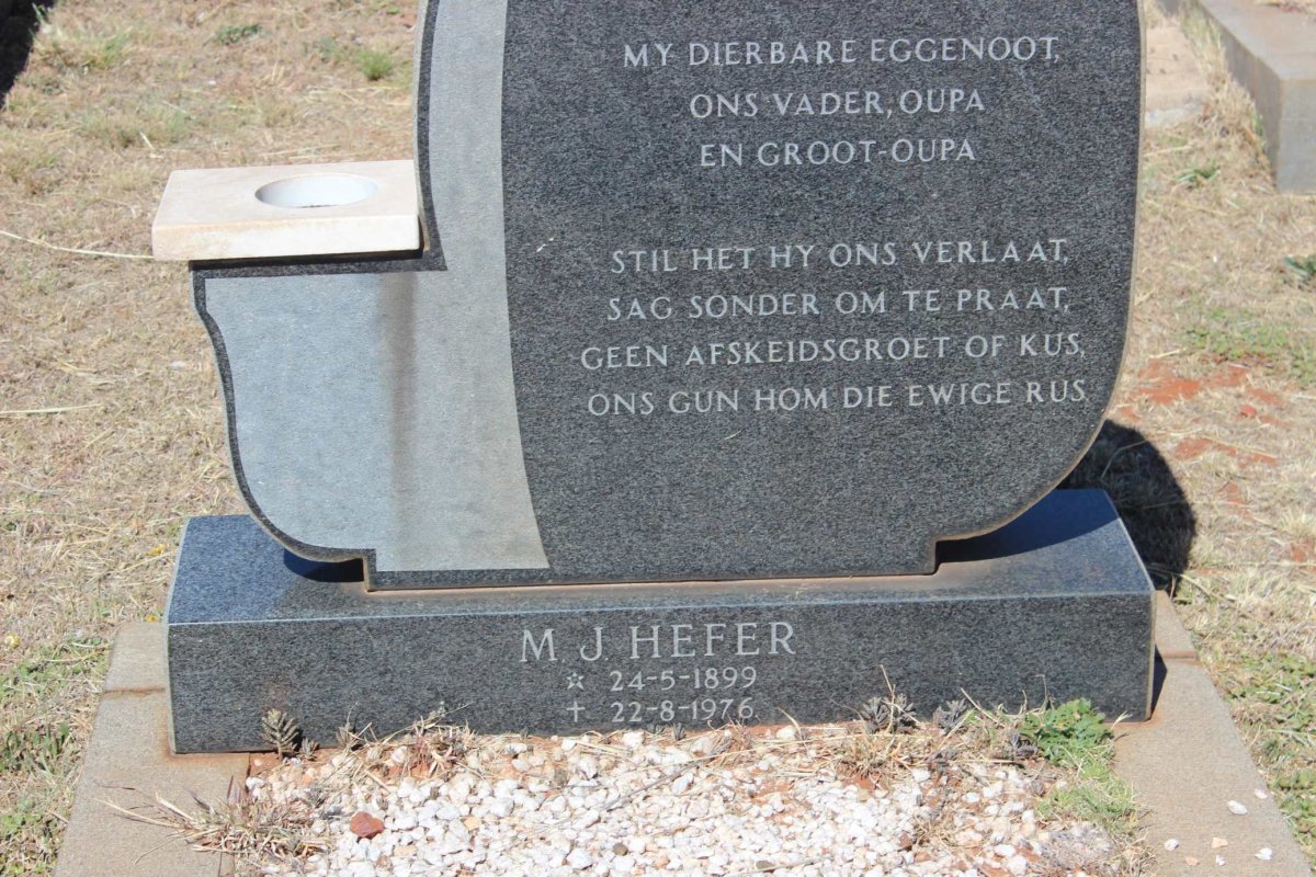 HEFER M.J. 1899-1976