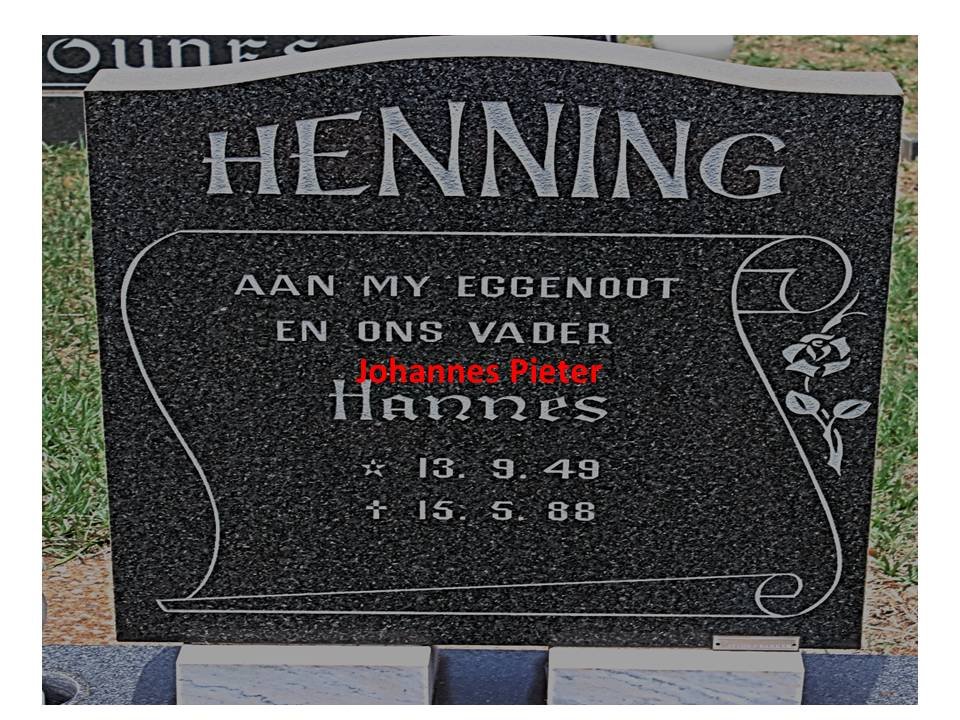 HENNING Hannes 1949-1988