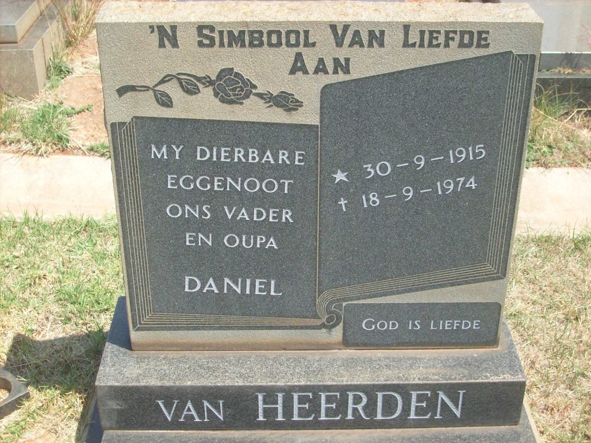 HEERDEN Daniel, van 1915-1974