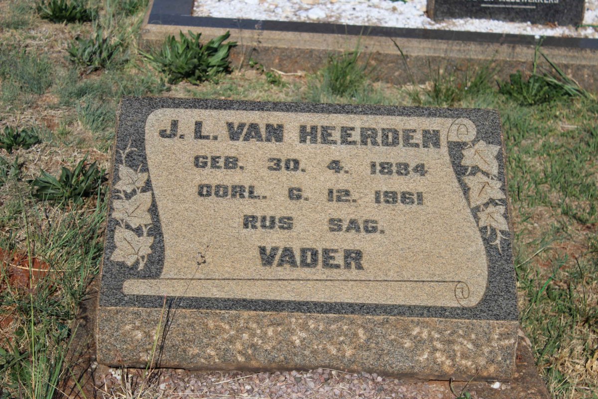 HEERDEN J.L., van 1884-1961