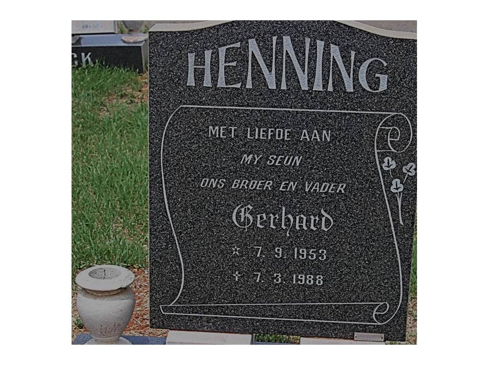 HENNING Gerhard 1953-1988