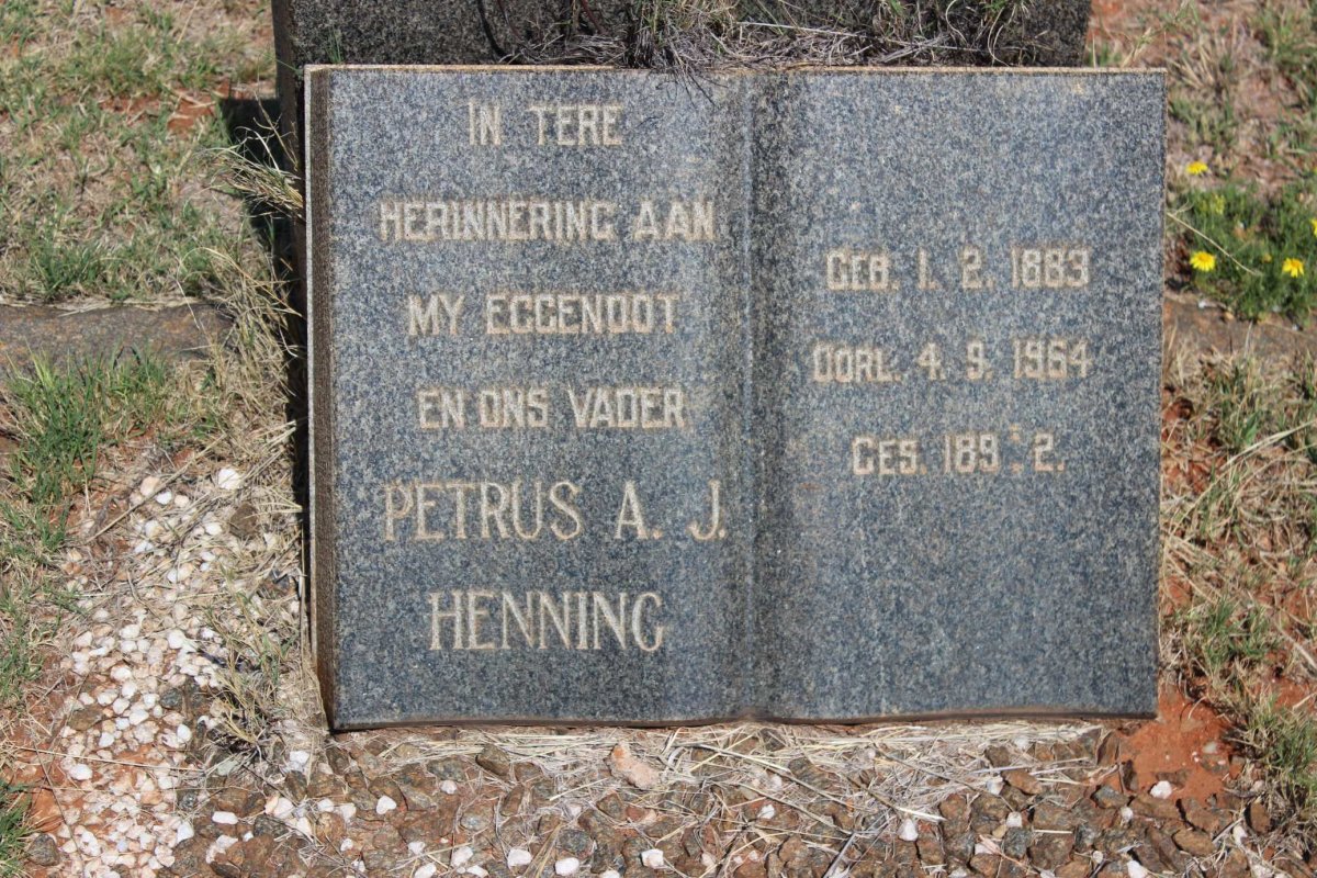 HENNING Petrus A.J. 1883-1964