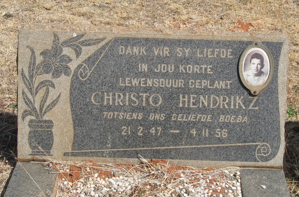HENDRIKZ Christo 1947-1956