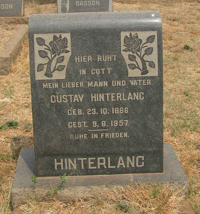 HINTERLANG Gustav 1886-1957