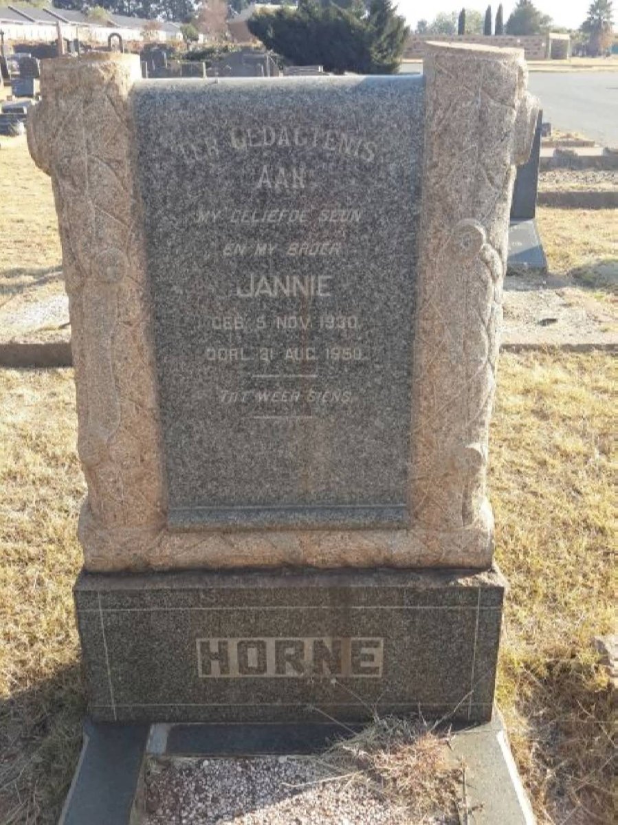 HORNE Jannie 1930-1950