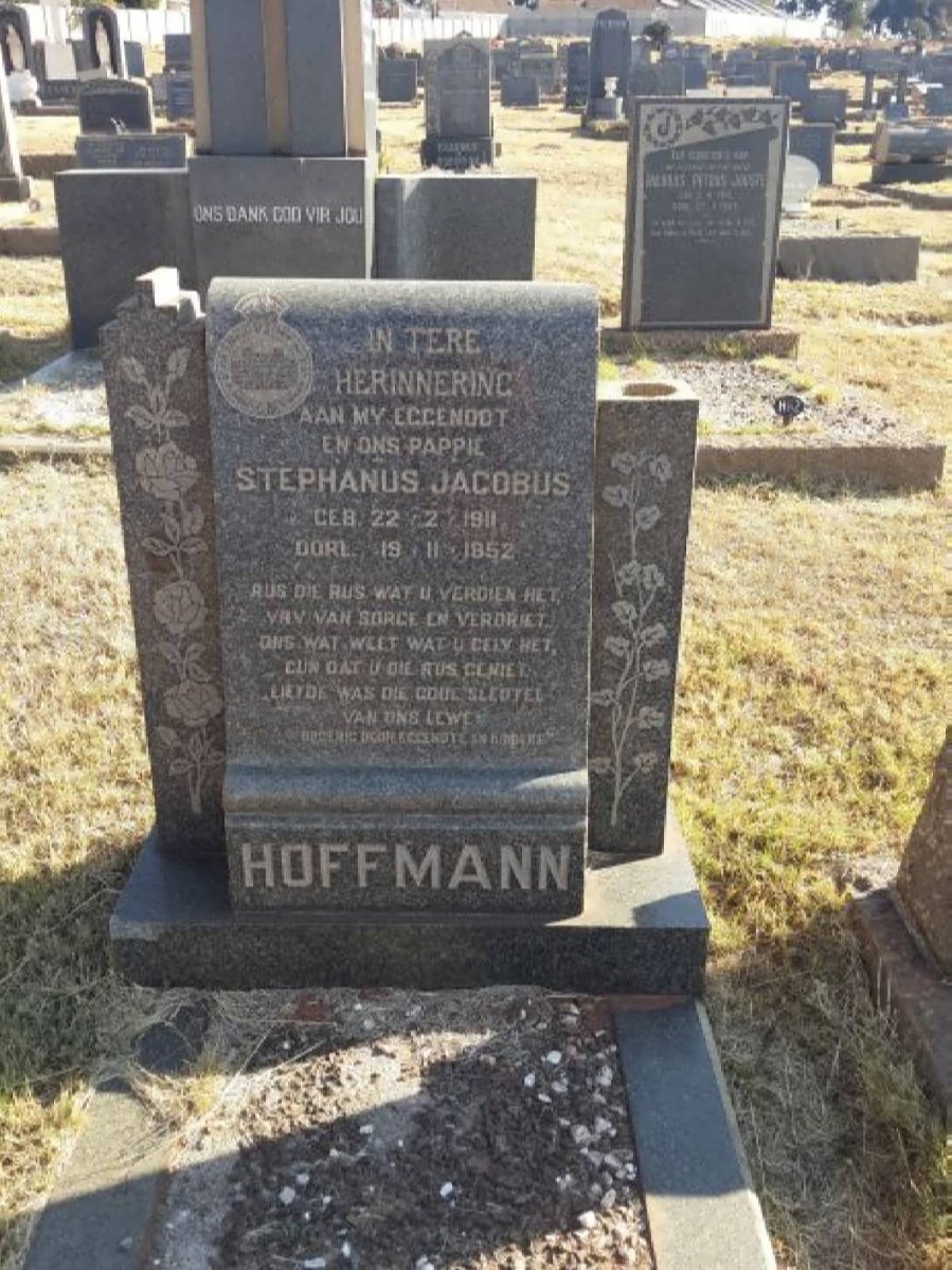 HOFFMANN Stephanus Jacobus 1911-1952