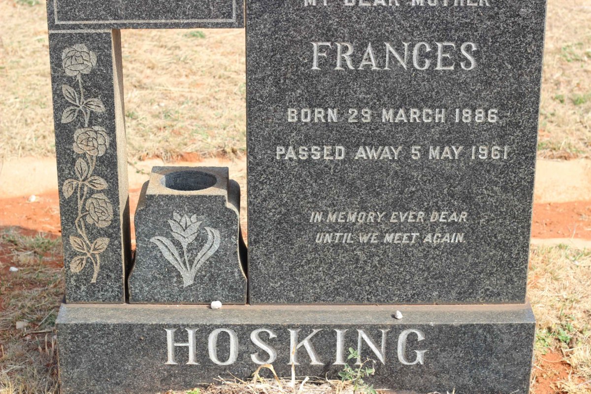 HOSKING Frances 1886-1961