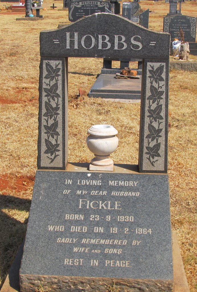 HOBBS Fickle 1930-1964