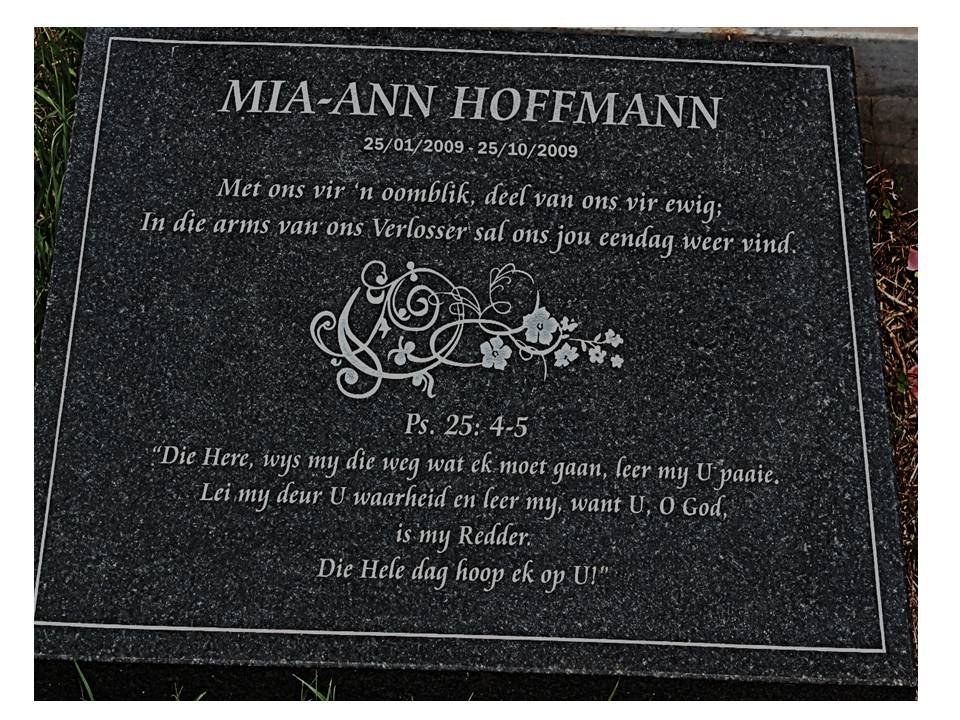 HOFFMANN Mia-Ann 2009-2009