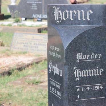 HORNE Hannie 1914-