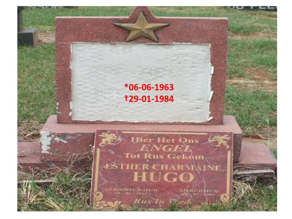HUGO Esther Charmaine 1963-1984