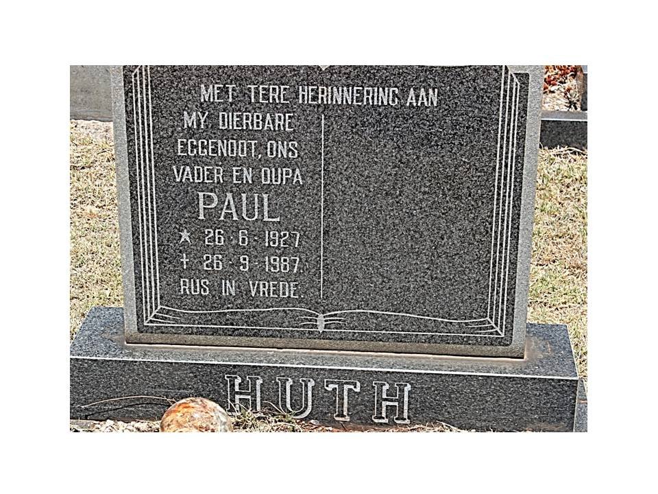 HUTH Paul 1927-1987