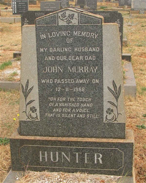 HUNTER John Murray -1958