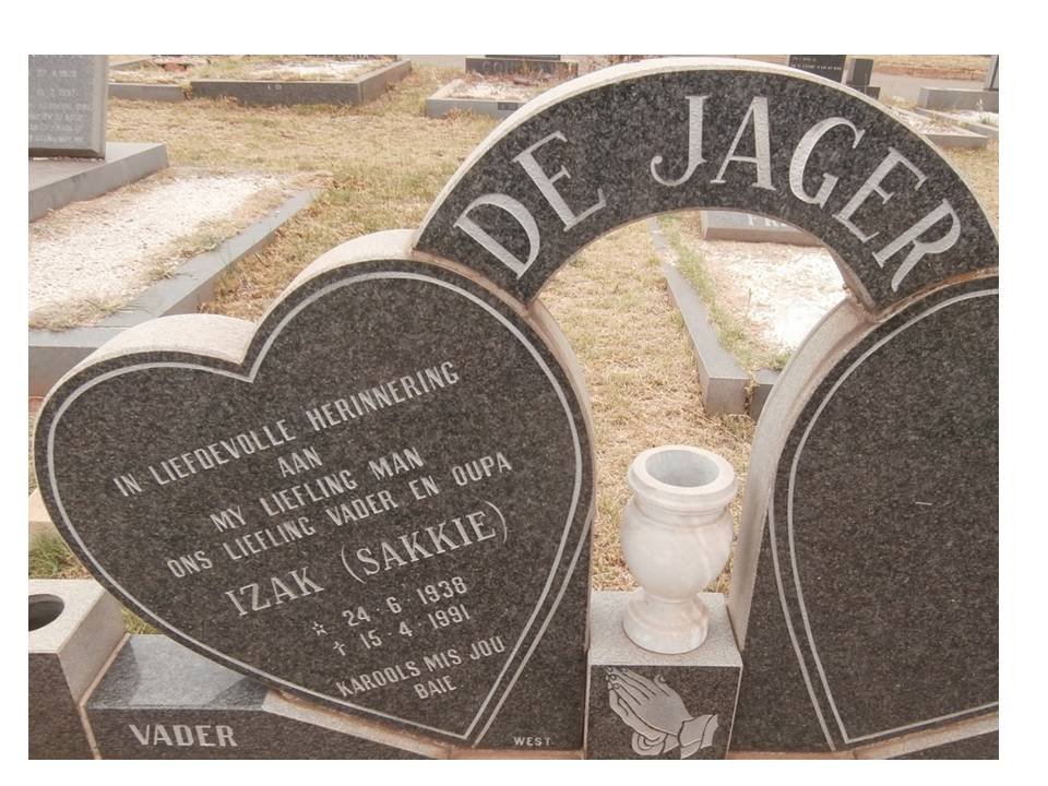 JAGER Izak, de 1938-1991