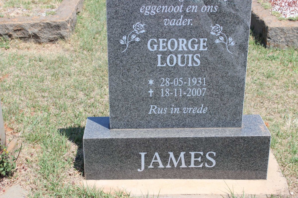 JAMES George Louis 1931-2007