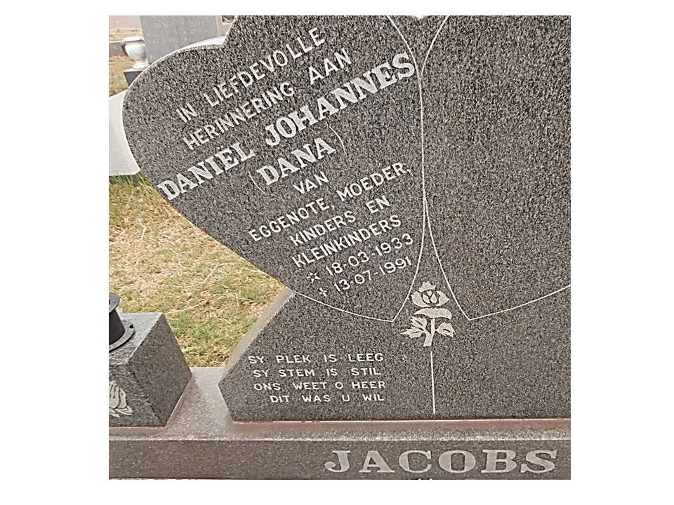 JACOBS Daniel Johannes 1933-1991