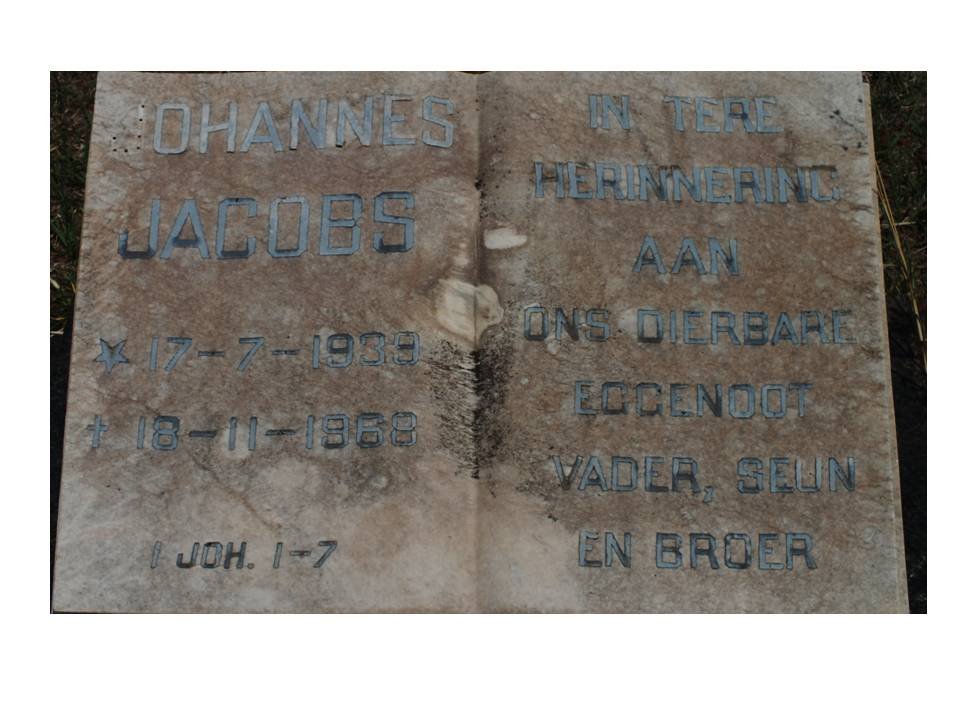 JACOBS Johannes 1939-1968