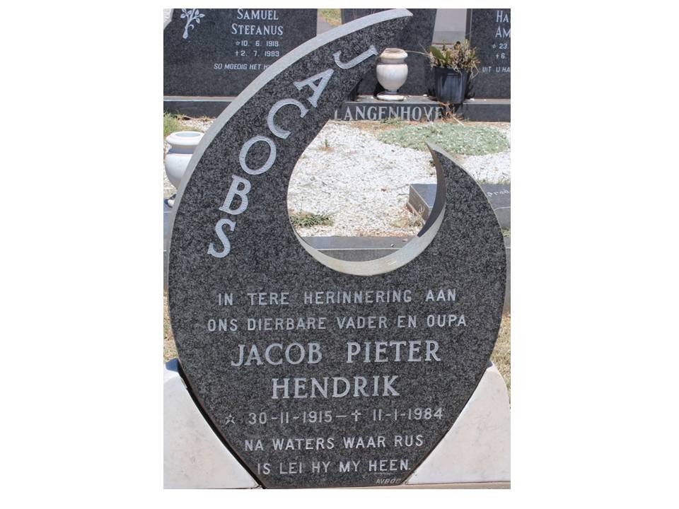 JACOBS Jacob Pieter Hendrik 1915-1984